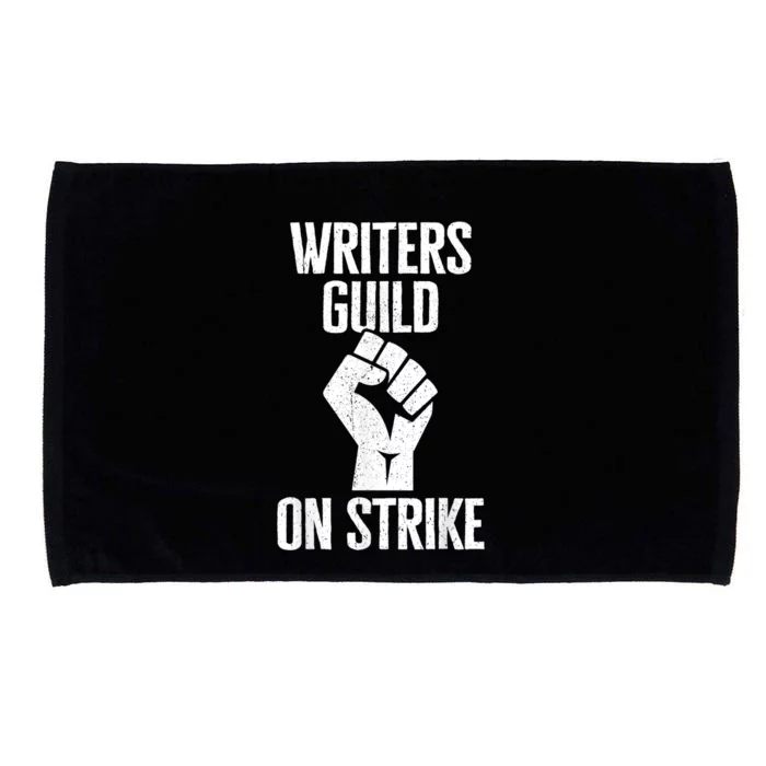 WGA Writers Guild Of America On Strike Anti AI Chatbots Microfiber Hand Towel