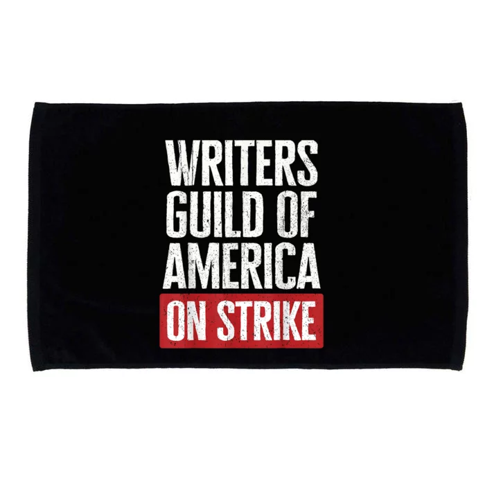 WGA Writers Guild Of America On Strike Anti AI Chatbots Microfiber Hand Towel