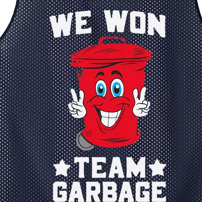 We Won Garbage Team Mesh Reversible Basketball Jersey Tank