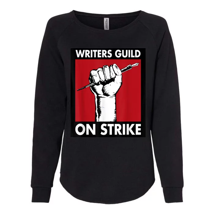 WGA Writers Guild Of America On Strike Anti AI Chatbots Womens California Wash Sweatshirt