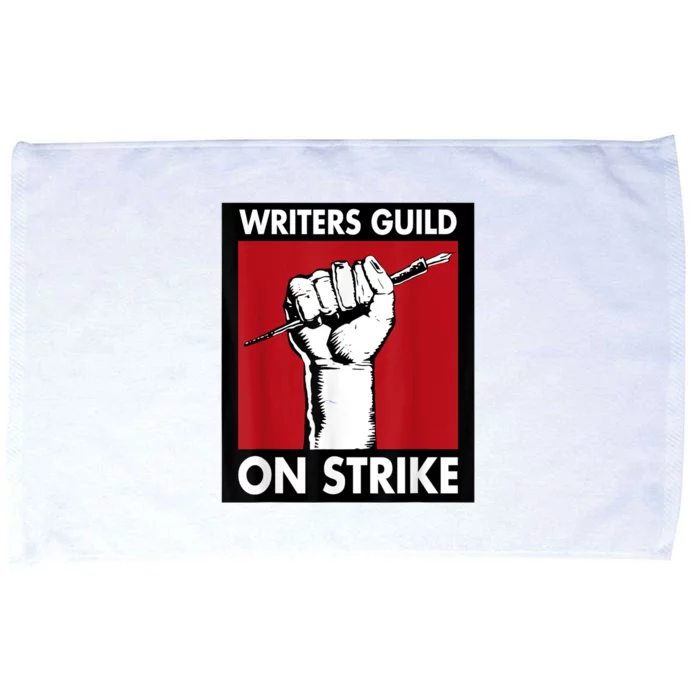 WGA Writers Guild Of America On Strike Anti AI Chatbots Microfiber Hand Towel