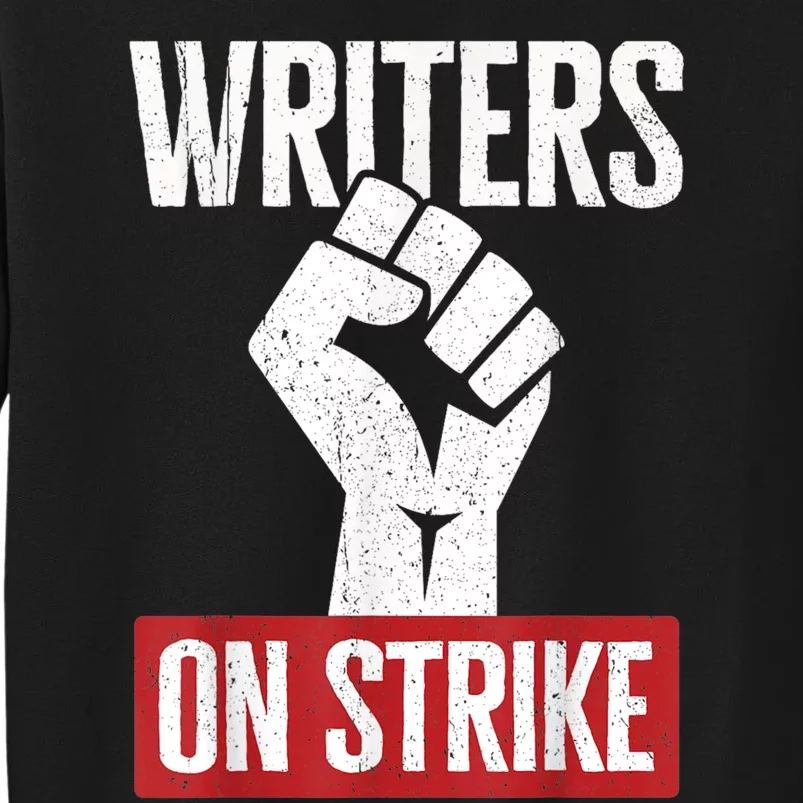 WGA Writers Guild Of America On Strike Anti AI Chatbots Tall Sweatshirt