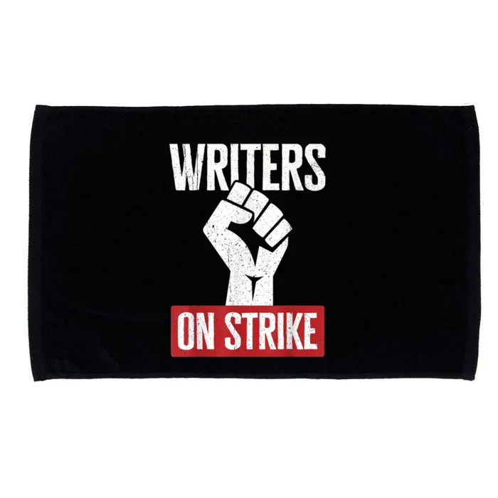 WGA Writers Guild Of America On Strike Anti AI Chatbots Microfiber Hand Towel