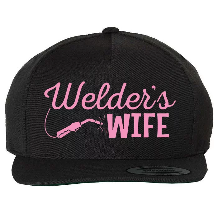 Welder's Wife Hand Metal Worker Welding Blacksmithing Wool Snapback Cap