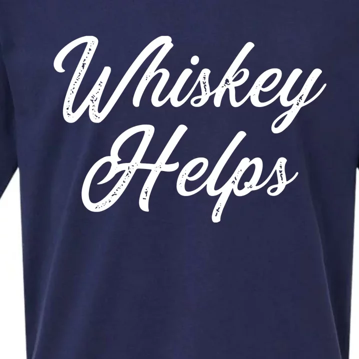 Womens Whiskey Helps Sueded Cloud Jersey T-Shirt