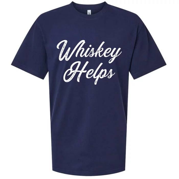 Womens Whiskey Helps Sueded Cloud Jersey T-Shirt