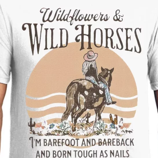 Wildflowers & Wild Horses I’M Barefoot & Bareback & Born Pajama Set