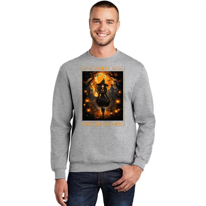 Witchy Woman Halloween Witchcraft Witch Wicca Gothic Tall Sweatshirt