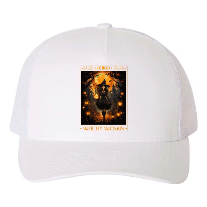 Witchy Woman Halloween Witchcraft Witch Wicca Gothic Yupoong Adult 5-Panel Trucker Hat