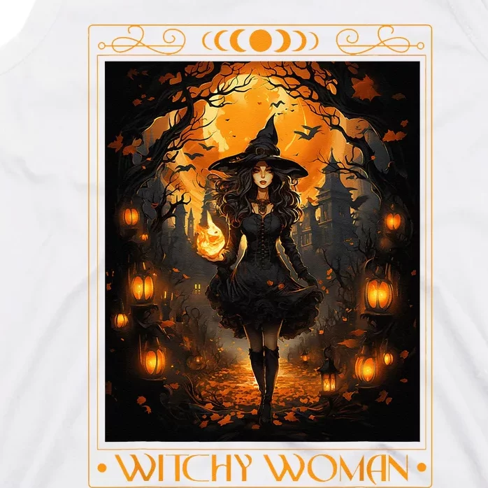 Witchy Woman Halloween Witchcraft Witch Wicca Gothic Tank Top