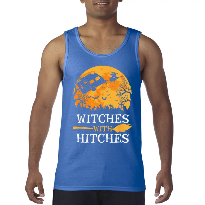 Witches With Hitches Funny Halloween Camping Gift Camper Tank Top