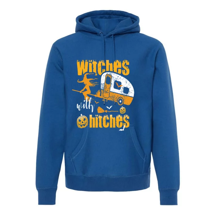 Witches With Hitches Camping Gift Premium Hoodie