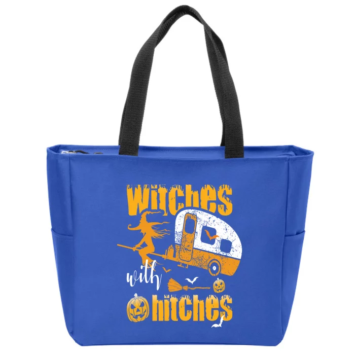 Witches With Hitches Camping Gift Zip Tote Bag