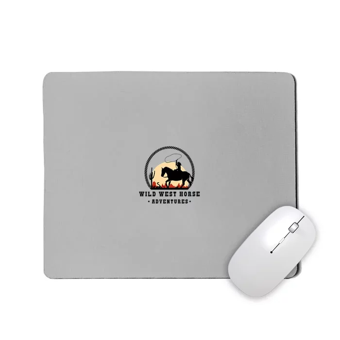 Wild West Horse Adventures Mousepad