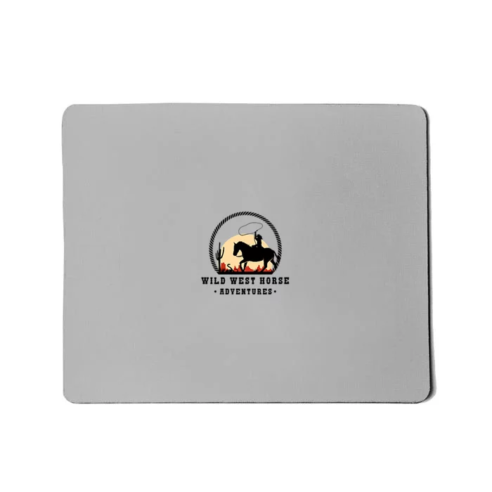 Wild West Horse Adventures Mousepad