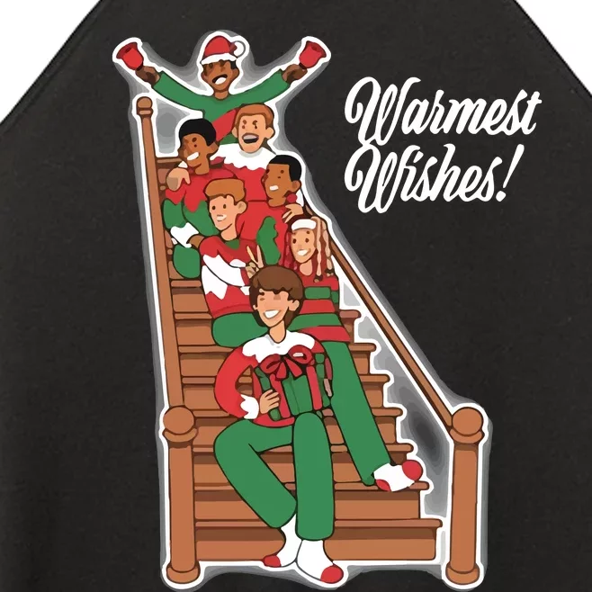 Warmest Wishes Holiday Women’s Perfect Tri Rocker Tank