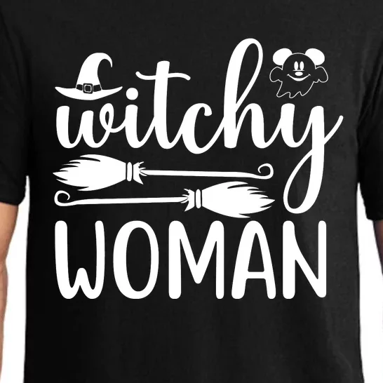 Witchy Woman Halloween Quote Pajama Set