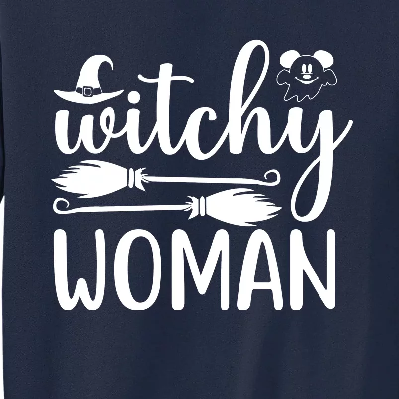 Witchy Woman Halloween Quote Tall Sweatshirt