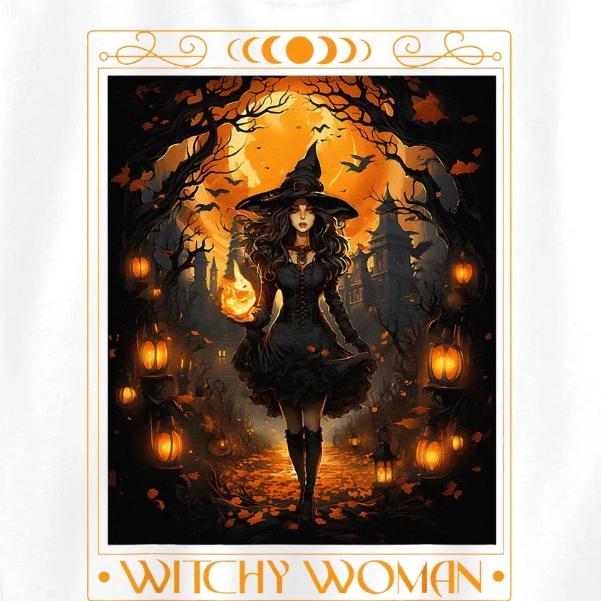 Witchy Woman Halloween Womens Witchcraft Witch Wicca Gothic Kids Sweatshirt