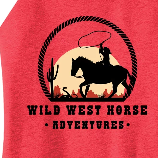 Wild West Horse Adventures Women’s Perfect Tri Rocker Tank