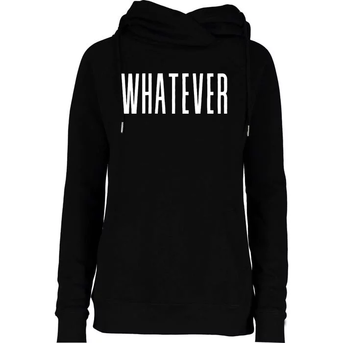 WHATEVER Womens Funnel Neck Pullover Hood