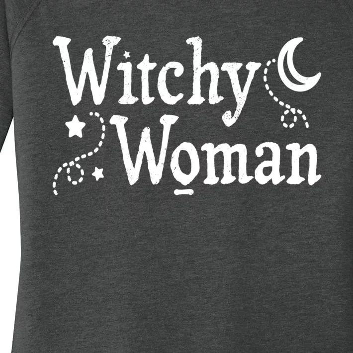 Witchy Woman Halloween Wiccan Follower Pagan Ritual Women's Perfect Tri Tunic Long Sleeve Shirt