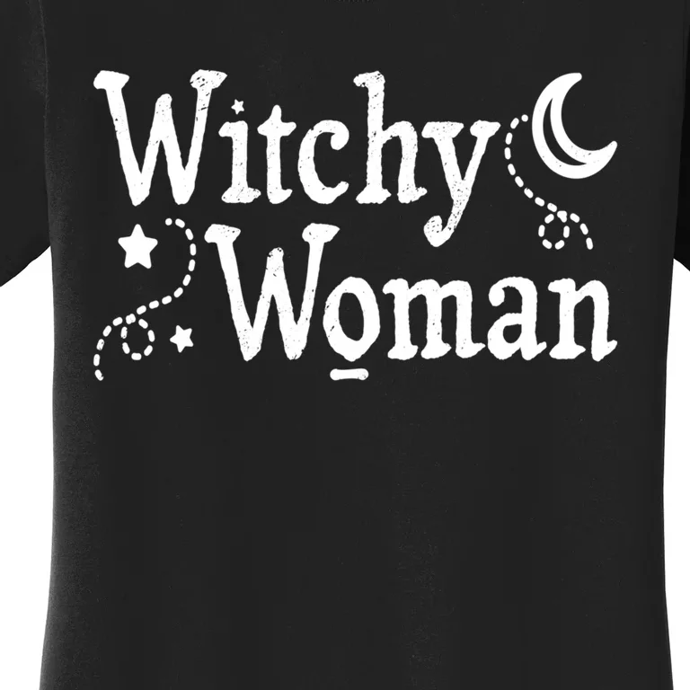 Witchy Woman Halloween Wiccan Follower Pagan Ritual Women's T-Shirt