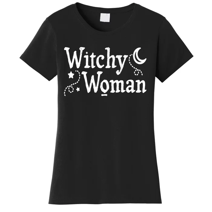 Witchy Woman Halloween Wiccan Follower Pagan Ritual Women's T-Shirt