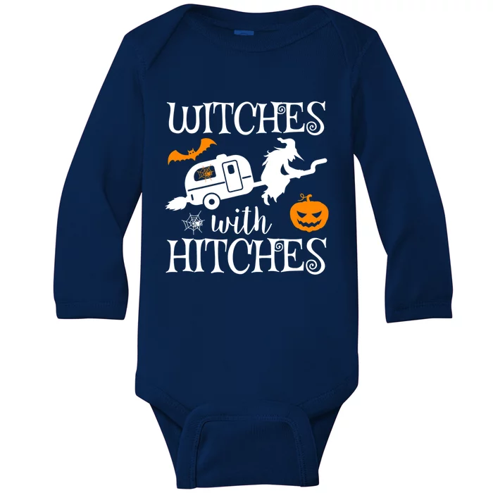 Witches With Hitches Rv Camping Costume Idea Nature Gift Baby Long Sleeve Bodysuit