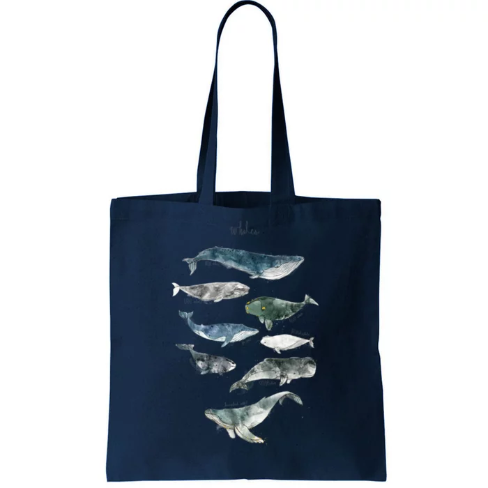 Whales Tote Bag