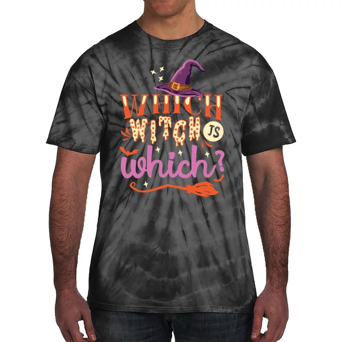 Which Witch Is Which Halloween English Teacher Tie-Dye T-Shirt