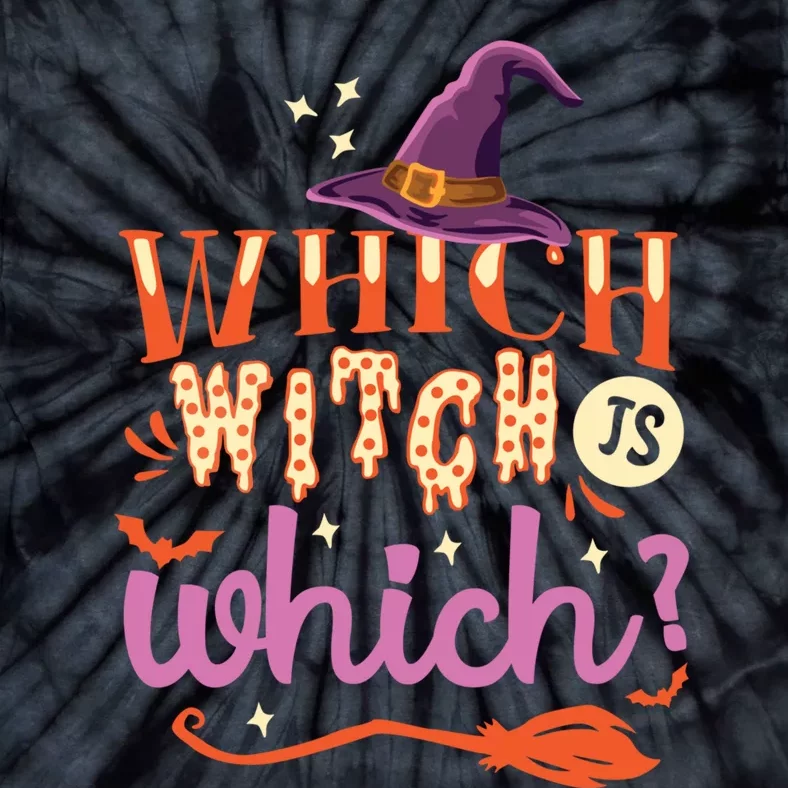 Which Witch Is Which Halloween English Teacher Tie-Dye T-Shirt