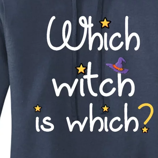 Which Witch Is Which? Funny Halloween Wordplay Grammar Fun Women's Pullover Hoodie