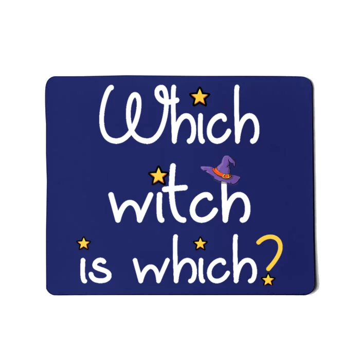 Which Witch Is Which? Funny Halloween Wordplay Grammar Fun Mousepad