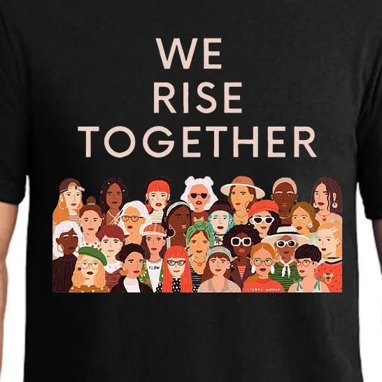 Womens Womens International Women's Day We Rise Together Feminism Pajama Set