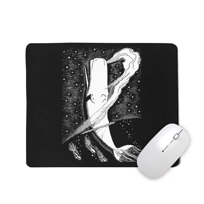 Whale Whale Illustration Whale Lover Mousepad