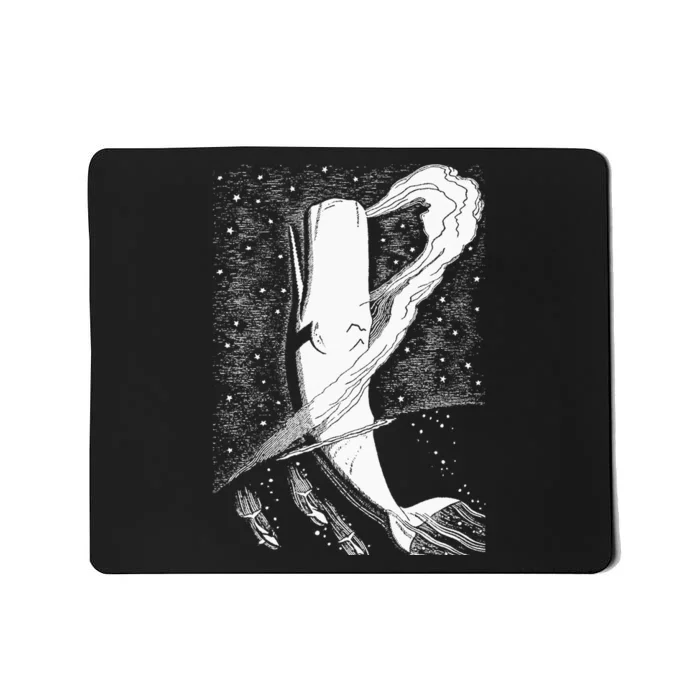 Whale Whale Illustration Whale Lover Mousepad