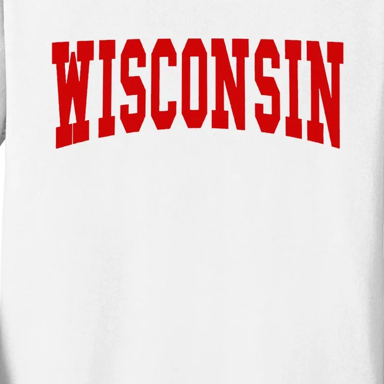 Wisconsin Kids Long Sleeve Shirt