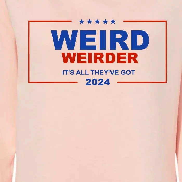 Weird Weirder It’S All They’Ve Got 2024 Womens California Wash Sweatshirt