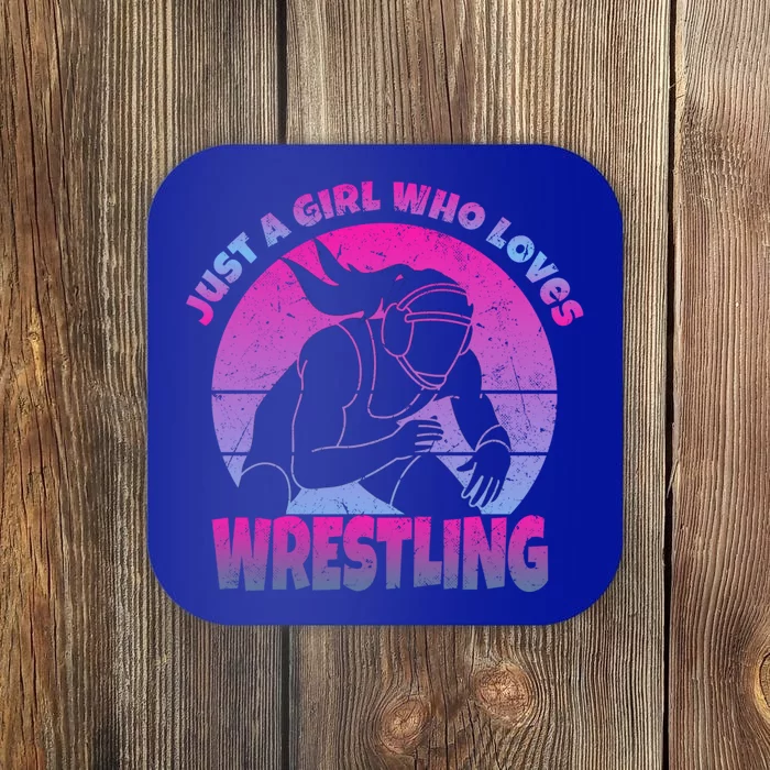 Wrestling Wrestler I Just A Who Loves Wrestling Gift Coaster