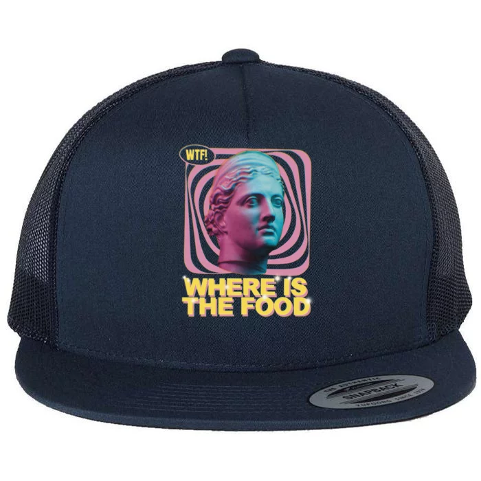 Wtf Where Is The Food Gift Flat Bill Trucker Hat