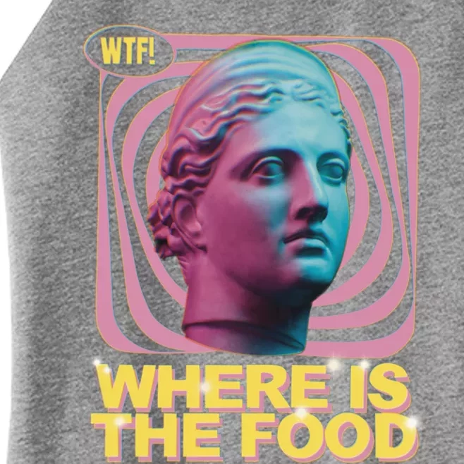 Wtf Where Is The Food Gift Women’s Perfect Tri Rocker Tank