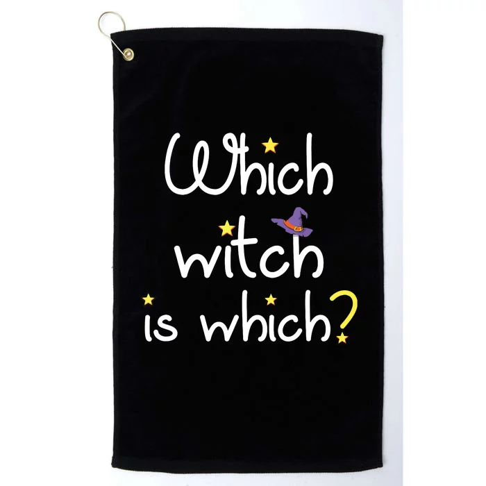 Which Witch Is Which Funny Halloween Wordplay Grammar Fun Platinum Collection Golf Towel