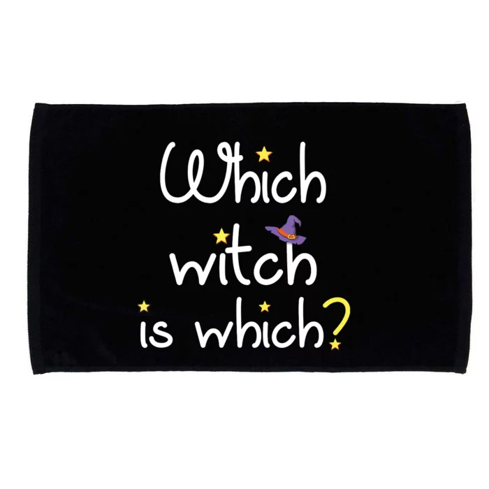 Which Witch Is Which Funny Halloween Wordplay Grammar Fun Microfiber Hand Towel