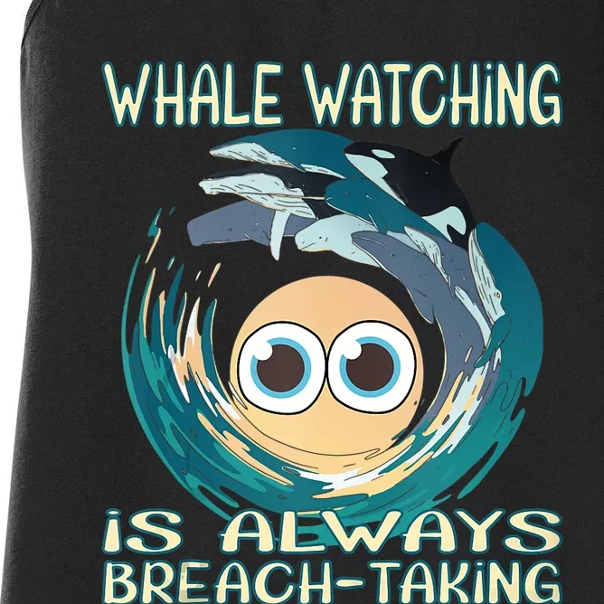 Whale Watching Is Always Breach Taking Women's Racerback Tank