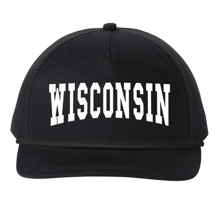 Wisconsin Snapback Five-Panel Rope Hat