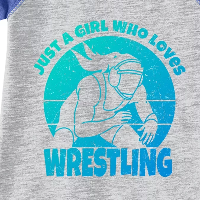 Wrestling Wrestler I Just A Who Loves Wrestling Gift Infant Baby Jersey Bodysuit