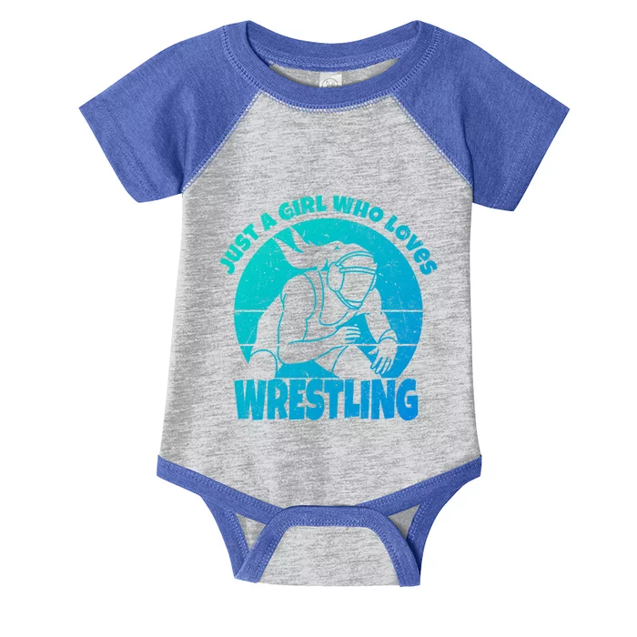 Wrestling Wrestler I Just A Who Loves Wrestling Gift Infant Baby Jersey Bodysuit