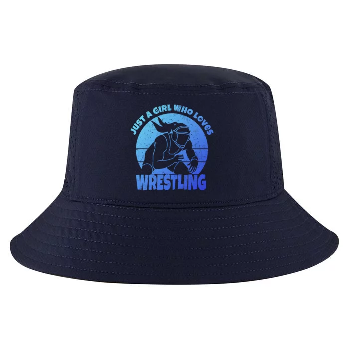 Wrestling Wrestler I Just A Who Loves Wrestling Gift Cool Comfort Performance Bucket Hat