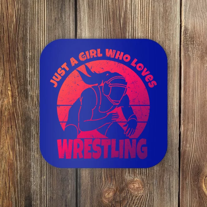 Wrestling Wrestler I Just A Who Loves Wrestling Gift Coaster